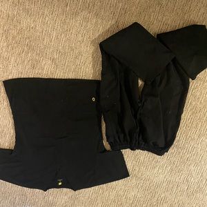 Black scrub set